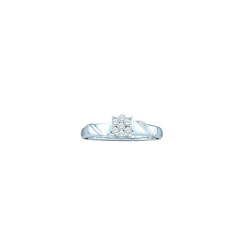 1-5CTW-Diamond FLOWER RING