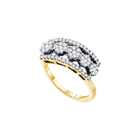 1-2CT-Diamond FLOWER BAND