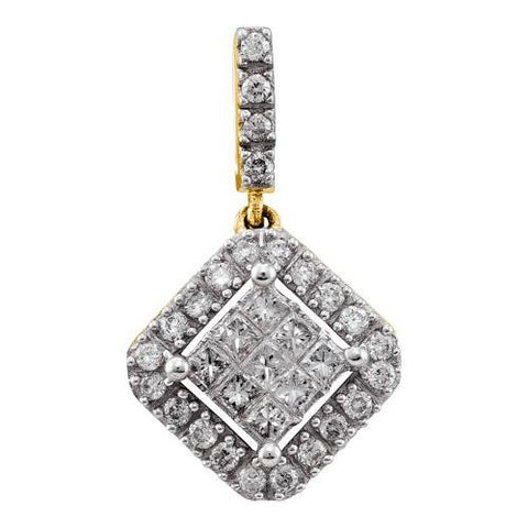 14KT Yellow Gold 0.33CTW DIAMOND FASHION PENDANT