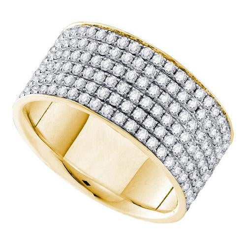 14K Yellow-gold 2.00CTW DIAMOND FASHION BAND