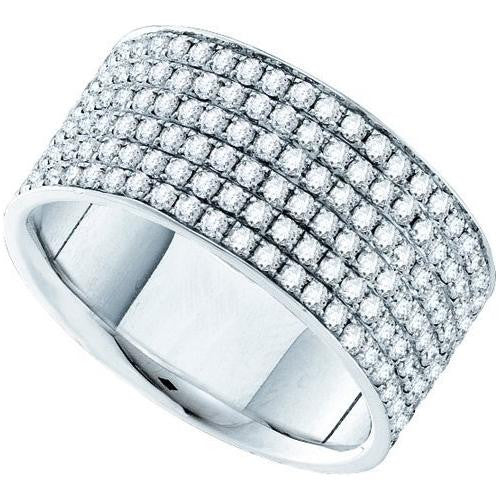 14KT White Gold 2.00CTW ROUND DIAMOND LADIES FASHION RING