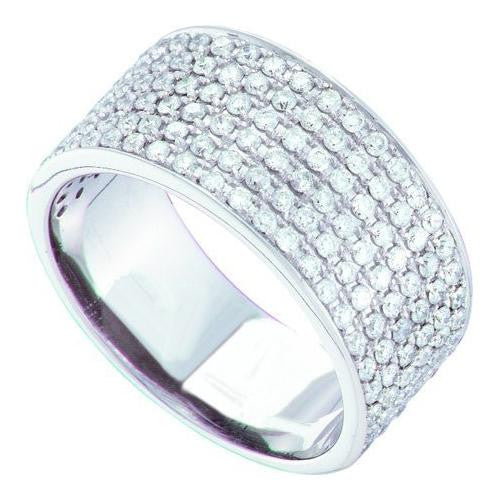 14KT White Gold 1.24CTW ROUND DIAMOND LADIES BRIDAL RING