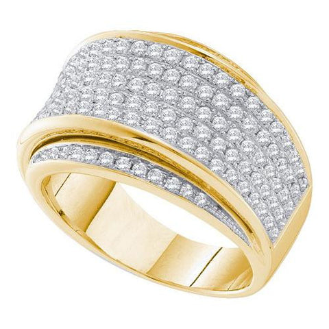 14KT Yellow Gold 1.27CTW DIAMOND INVISIBLE BAND