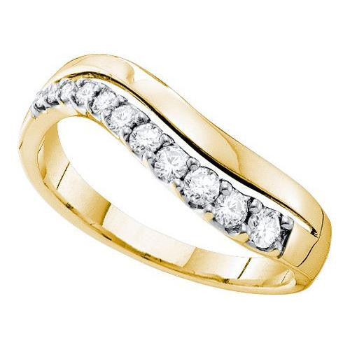 14KT Yellow Gold 0.33CTW DIAMOND FASHION BAND