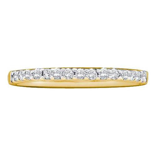 14KT Yellow Gold 0.15CTW  DIAMOND LADIES FASHION BAND