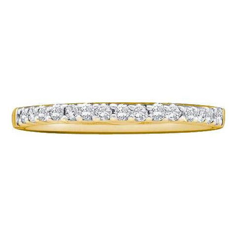 14KT Yellow Gold 0.15CTW  DIAMOND LADIES FASHION BAND