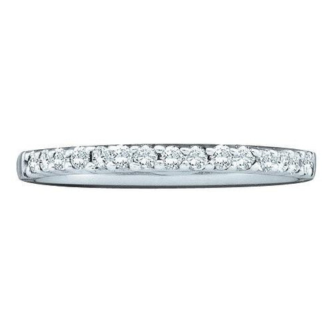 14KT White Gold 0.15CTW DIAMOND FASHION BAND