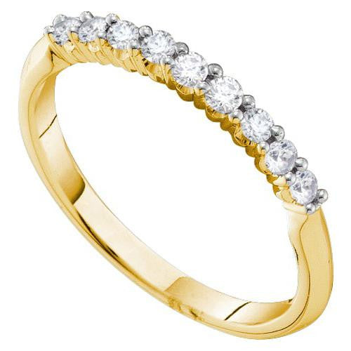 14KT Yellow Gold 0.25CTW DIAMOND FASHION BAND