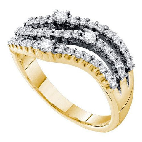 14KT Yellow Gold 0.54CTW DIAMOND FASHION BAND