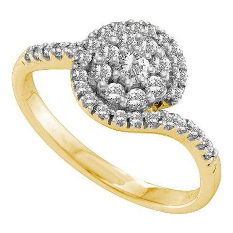 14KT Yellow Gold 0.50CT DIAMOND FASHION RING