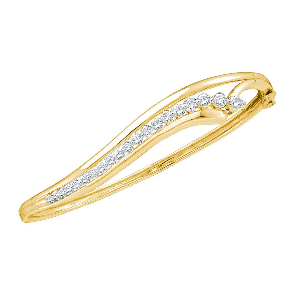 1 CTW-Diamond JOURNEY BANGLE