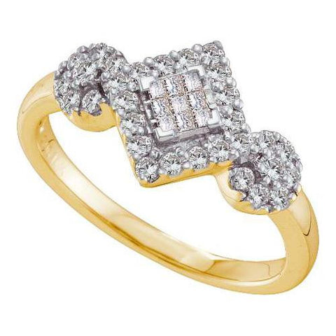 14KT Yellow Gold 0.48CTW DIAMOND FASHION RING