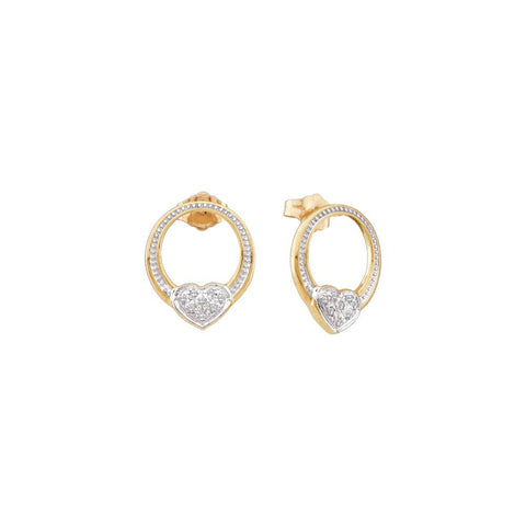 1-12CTW-Diamond HEART EARRING