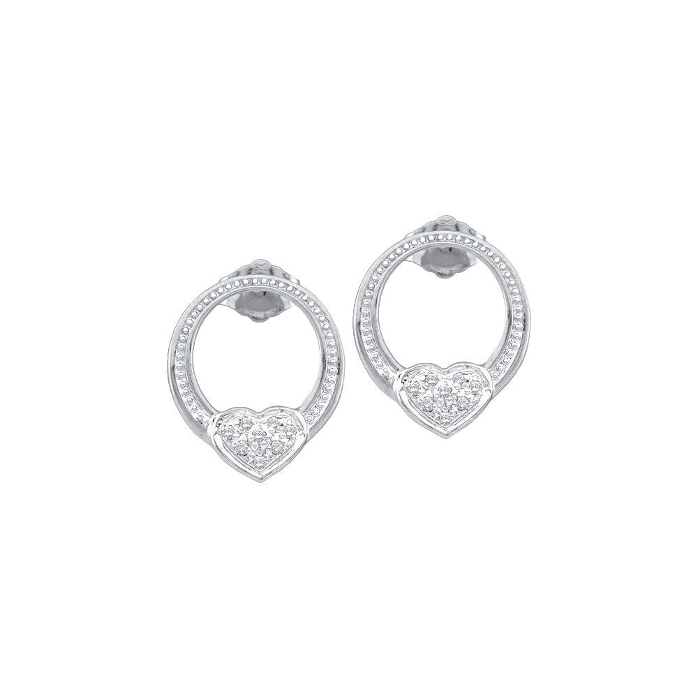 1-12CTW-Diamond HEART EARRING