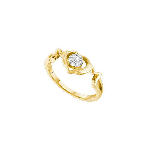 1-10CT-Diamond HEART RING