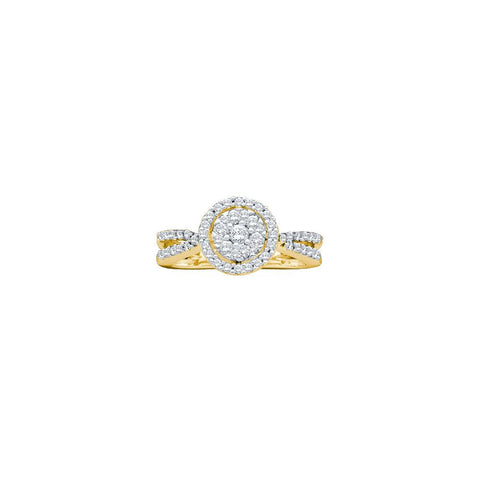 1-2CT-Diamond FLOWER RING