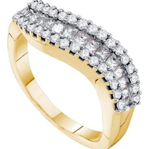 14KT Yellow Gold 0.67CTW DIAMOND INVISIBLE BAND