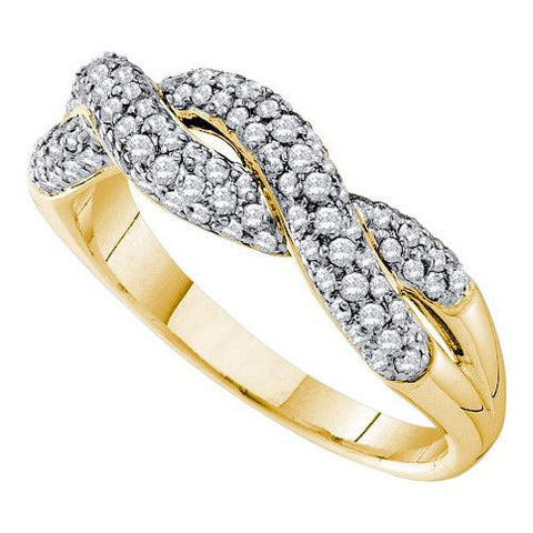 14KT Yellow Gold 0.50CTW DIAMOND FASHION BAND