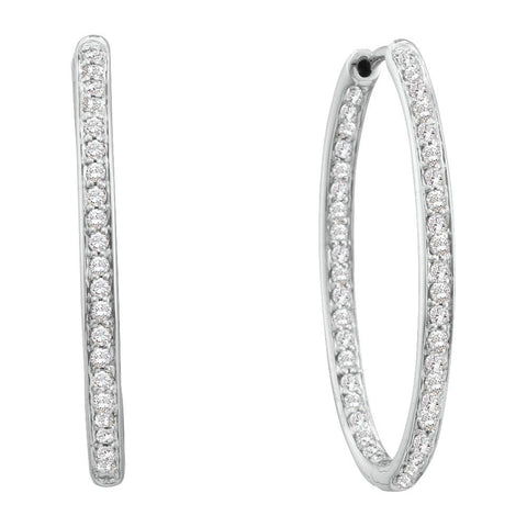 1-2CTW-Diamond FASHION HOOPS