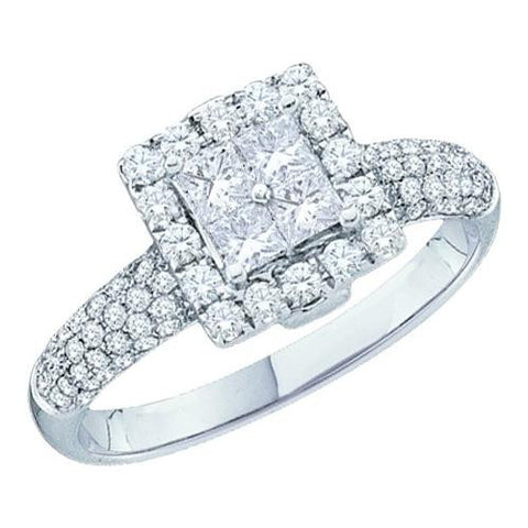 14KT White Gold 1.0CTW DIAMOND LADIES INVISIBLE  RING