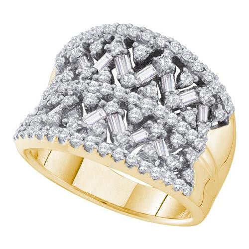 14KT Yellow Gold 1.27CTW DIAMOND FASHION BAND