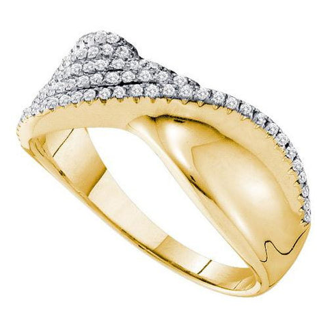 14KT Yellow Gold 0.39CTW DIAMOND FASHION BAND