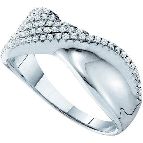 14KT White Gold 0.39CTW ROUND DIAMOND LADIES BRIDAL RING