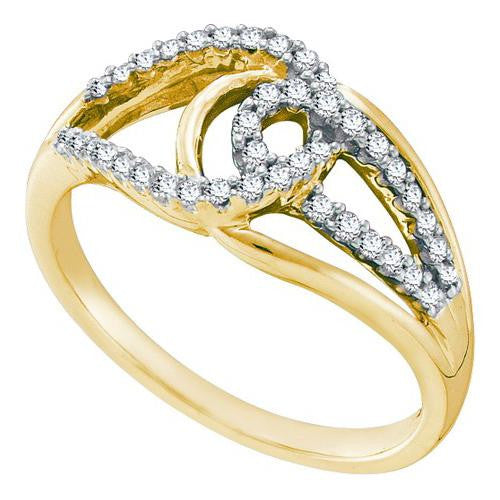 14KT Yellow Gold 0.25CTW DIAMOND FASHION RING