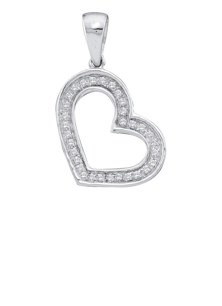 1-10CTW-Diamond HEART PENDANT