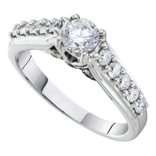 14KT White Gold 1.0CTW  DIAMOND LADIES BRIDAL RING