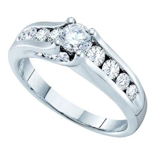 14KT White Gold 1.00CTW DIAMOND LADIES BRIDAL RING