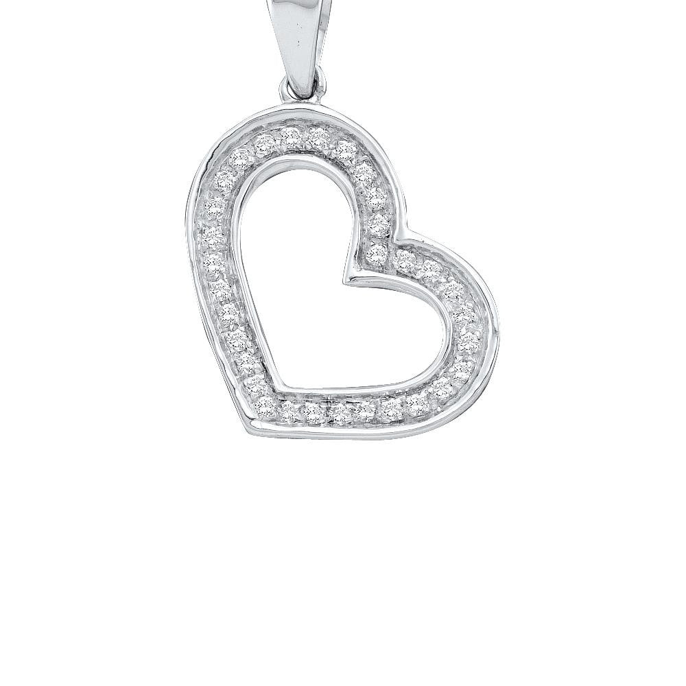 1-10CTW-Diamond HEART PENDANT