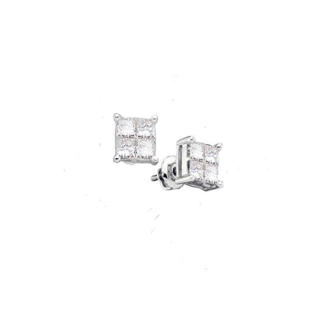 1-4CT-Diamond INVISIBLE EARRING