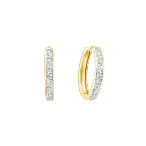 1-4CT-Diamond MICRO-PAVE HOOPS