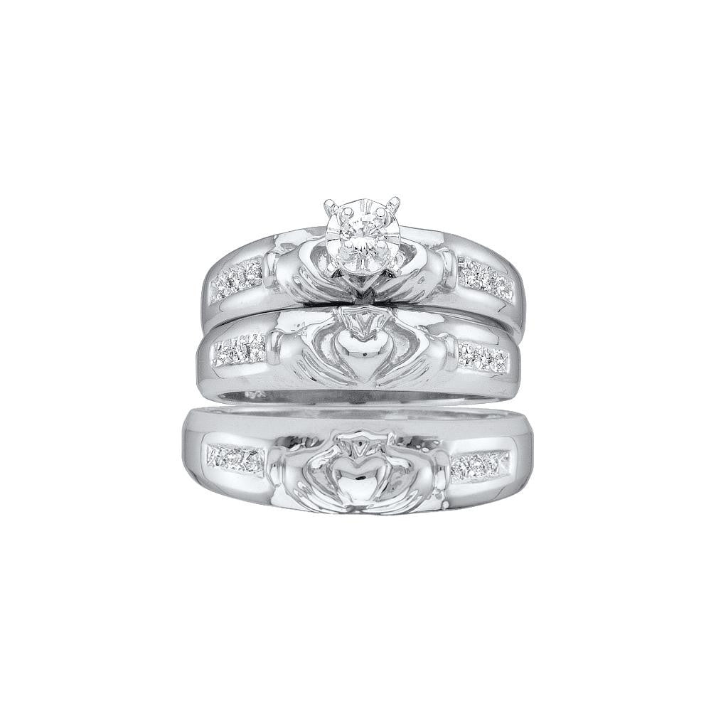 1-8CT-Diamond FASHION TRIO SET