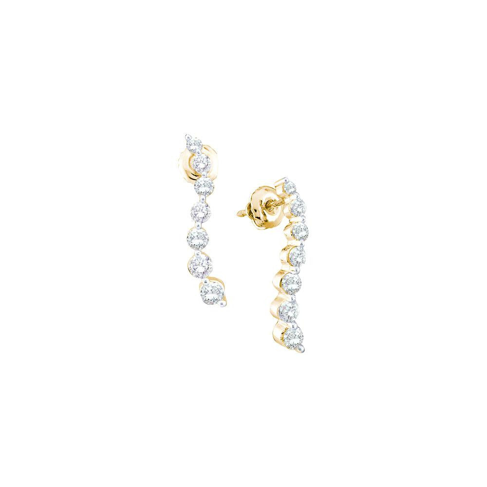 1 CTW-Diamond JOURNEY EARRING