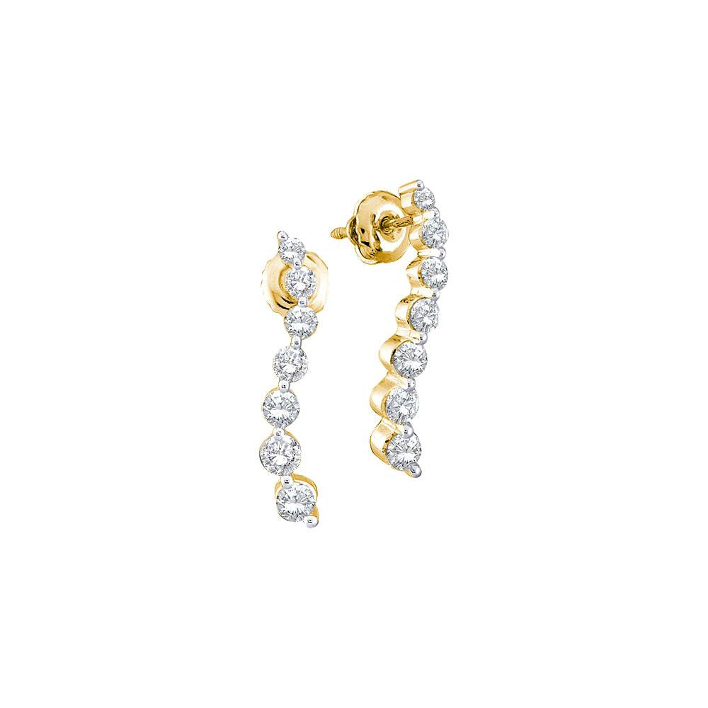 1-2CT-Diamond JOURNEY EARRING