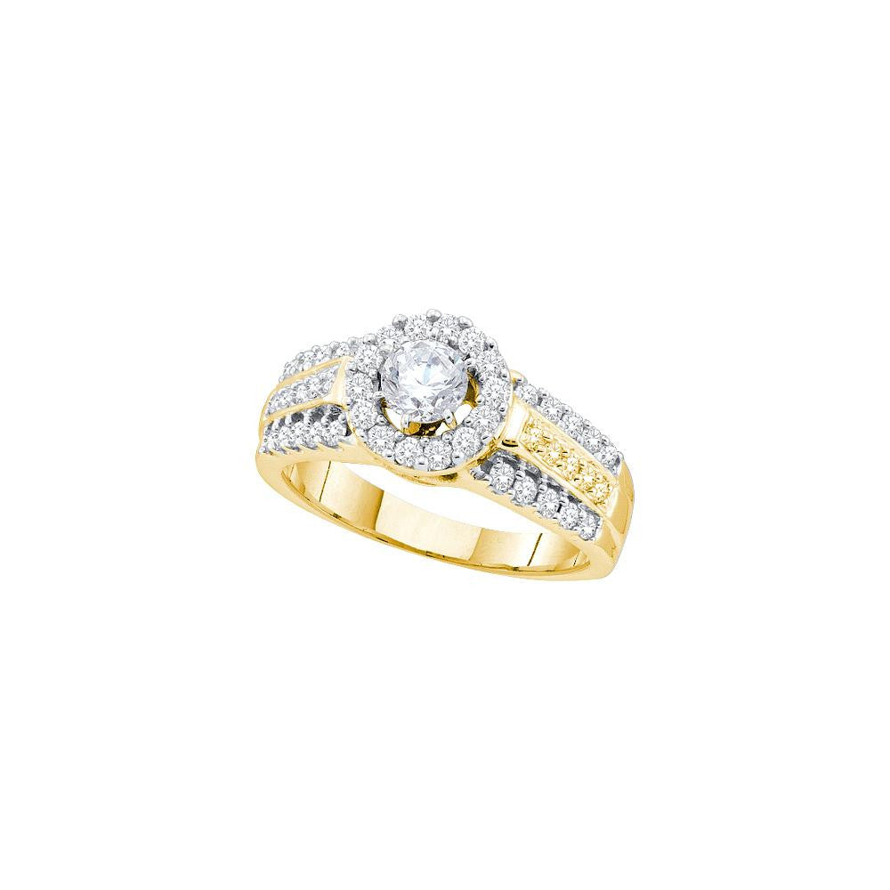 1 CT-Diamond 3-8CT-CRD BRIDAL RING