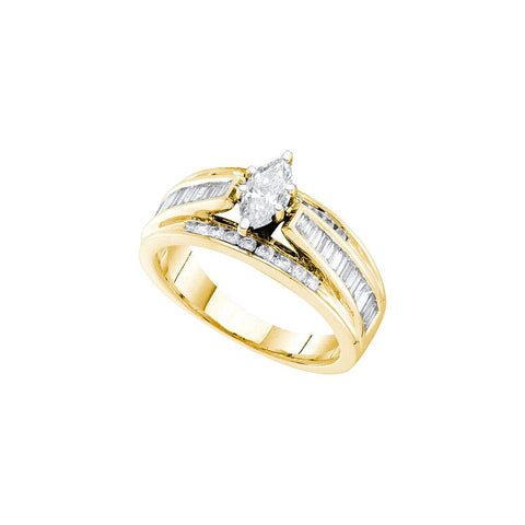 1 CT-Diamond 1-3CT-CMQ BRIDAL RING