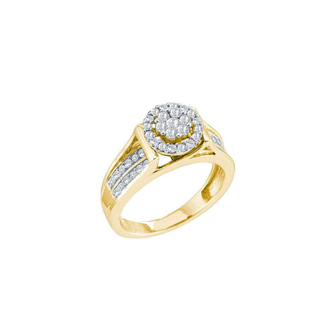 1-2CT-Diamond FLOWER RING