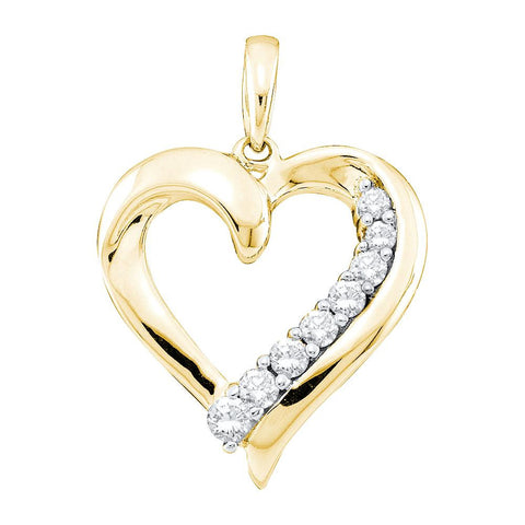 1-4CTW-Diamond HEART PENDANT