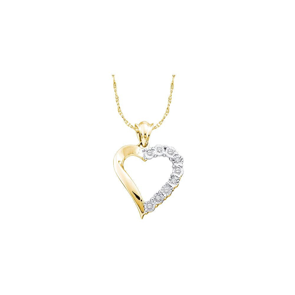 1-12CTW-Diamond HEART PENDANT