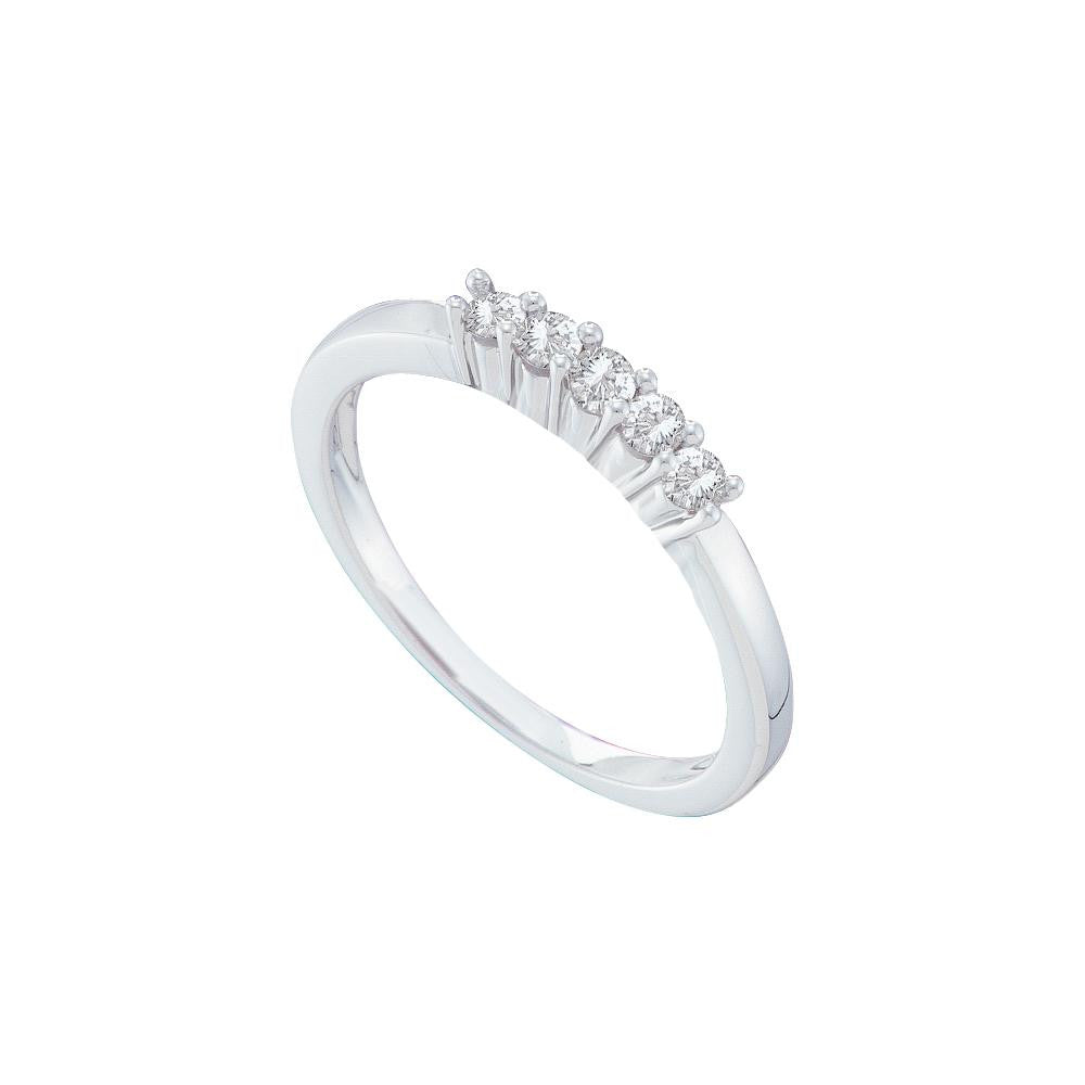 1-4CT-Diamond 5-STONE BAND