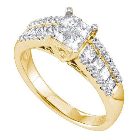 14KT Yellow Gold 1.25CTW DIAMOND LADIES BRIDAL RING