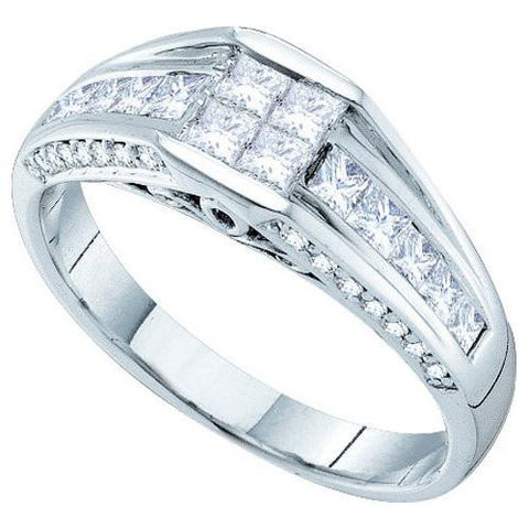 14KT White Gold 1.01CTW DIAMOND LADIES INVISIBLE  RING