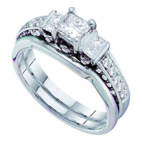 14K White-gold 1.00CTW DIAMOND LADIES BRIDAL  SET