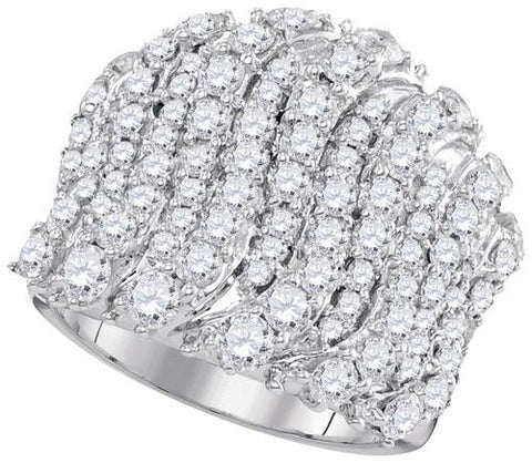 14KT White Gold 3.00CTW ROUND DIAMOND LADIES FASHION BRIDAL RING