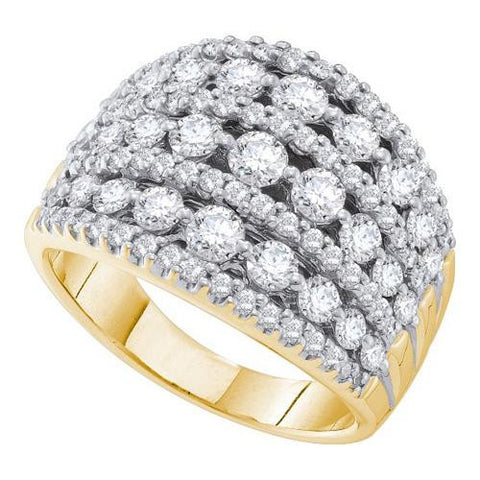 14K Yellow-gold 2.00CTW DIAMOND FASHION BAND