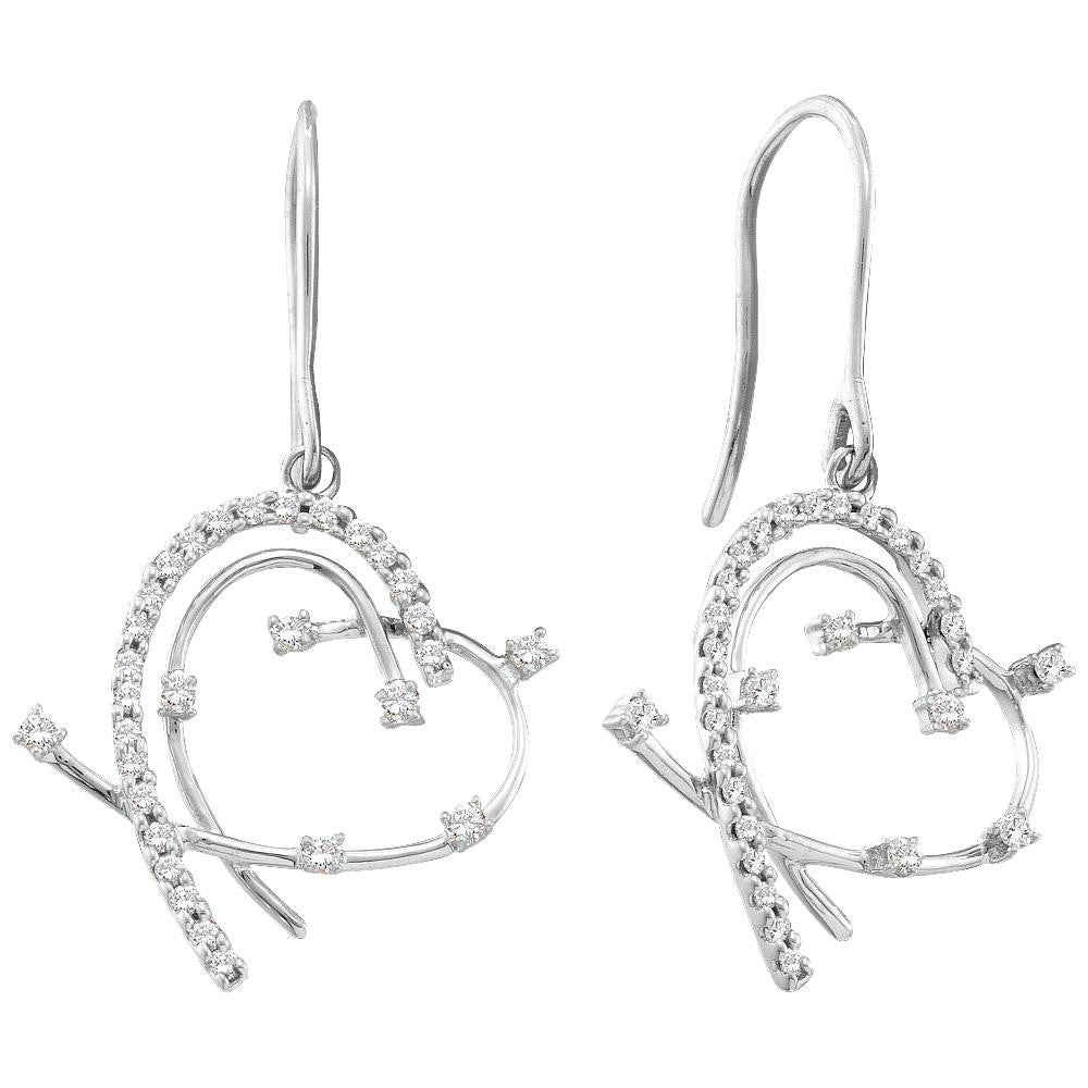 1-3CTW-Diamond HEART EARRINGS