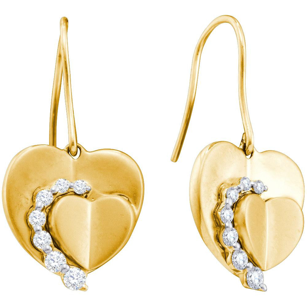 1-3CTW-Diamond HEART EARRINGS